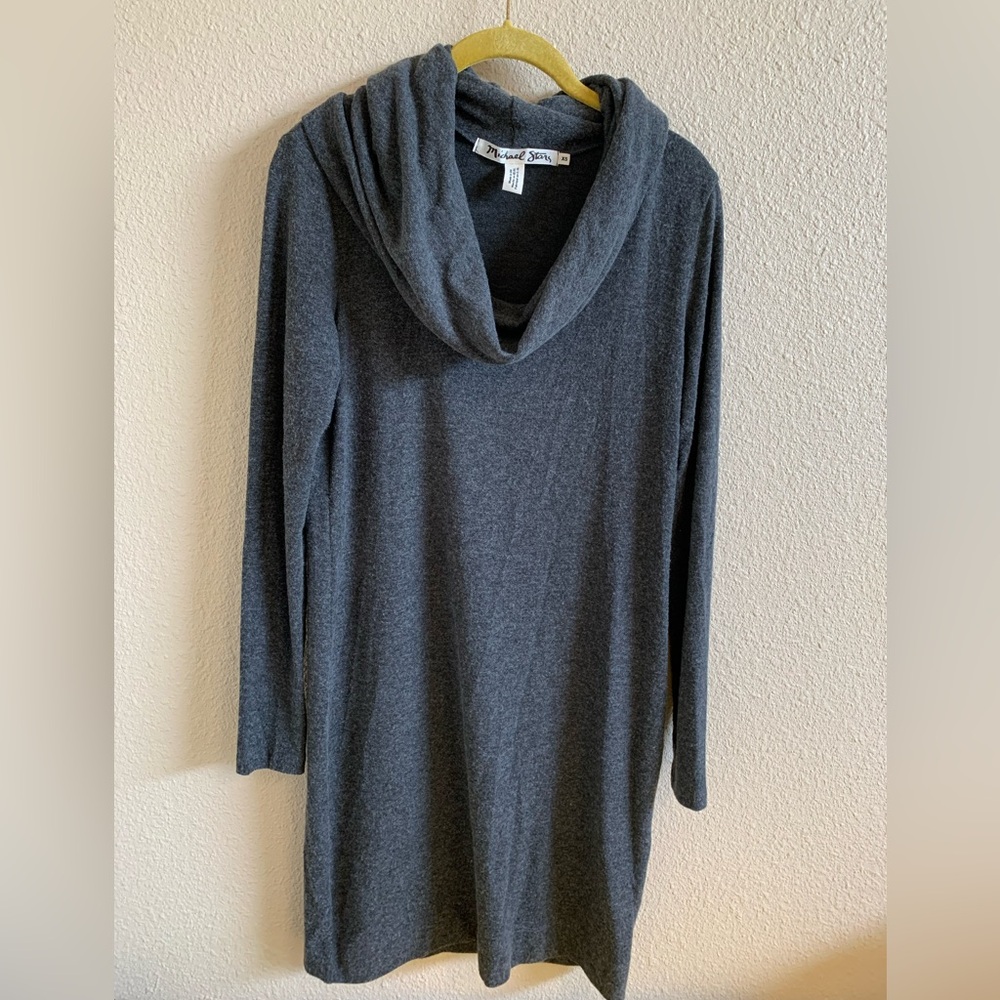 Anthropologie Michael Stars Convertible Cowl Neck Tunic Sweater Dress 🌴 - Picture 5 of 8